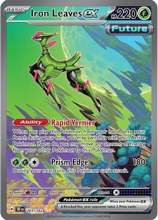 Iron Leaves ex - 203/162 Pokemon SV05: Temporal Forces