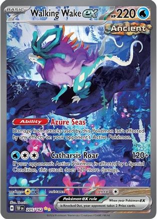 Walking Wake ex - 205/162 Pokemon SV05: Temporal Forces