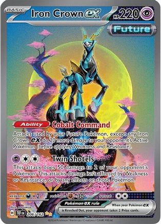 Iron Crown ex - 206/162 Pokemon SV05: Temporal Forces