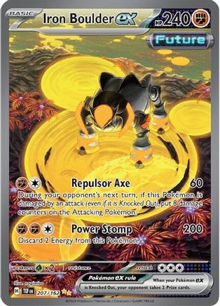 Iron Boulder ex - 207/162 Pokemon SV05: Temporal Forces