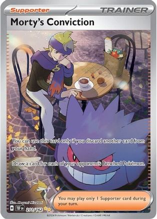 Morty's Conviction - 211/162 Pokemon SV05: Temporal Forces