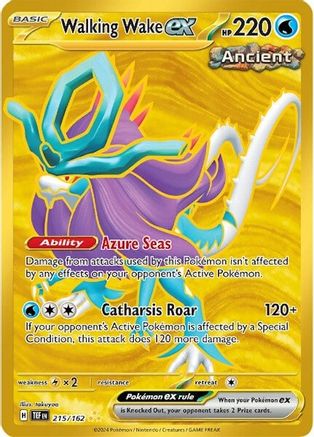 Walking Wake ex - 215/162 Pokemon SV05: Temporal Forces