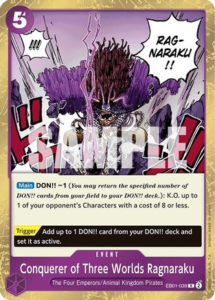 Conquerer of Three Worlds Ragnaraku (EB01-039) One Piece - Memorial Collection