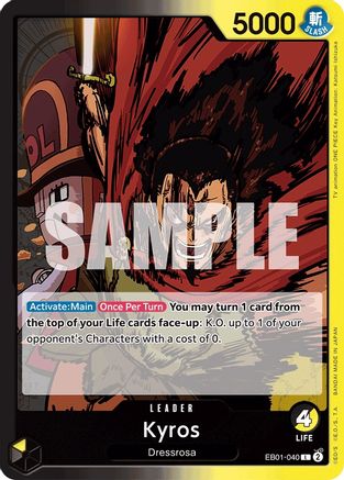 Kyros (EB01-040) One Piece - Memorial Collection