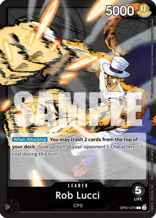 Rob Lucci (079) (OP07-079) One Piece - 500 Years in the Future
