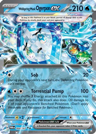 Wellspring Mask Ogerpon ex (064/167) SV06: Twilight Masquerade Pokemon
