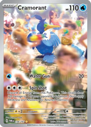 Cramorant (176/167) SV06: Twilight Masquerade Pokemon