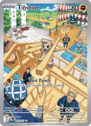 Timburr (183/167) SV06: Twilight Masquerade Pokemon