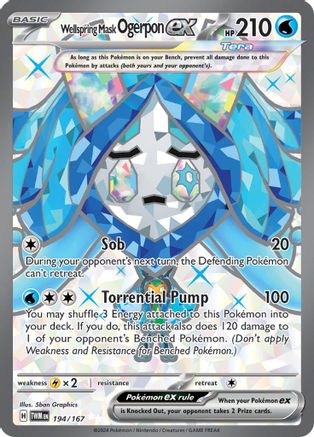 Wellspring Mask Ogerpon ex (194/167) SV06: Twilight Masquerade Pokemon
