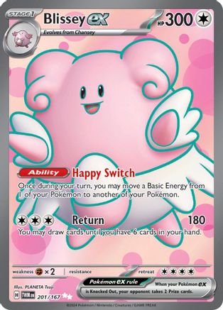 Blissey ex (201/167) SV06: Twilight Masquerade Pokemon