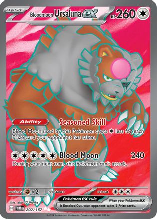 Bloodmoon Ursaluna ex (202/167) SV06: Twilight Masquerade Pokemon