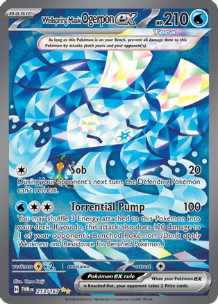 Wellspring Mask Ogerpon ex (213/167) SV06: Twilight Masquerade Pokemon