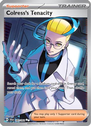 Colress's Tenacity 87 - SV Shrouded Fable Pokemon Holofoil