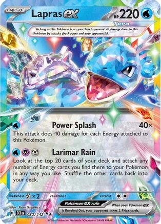 Lapras ex 32 - Pokemon SV07 Stellar Crown Holofoil