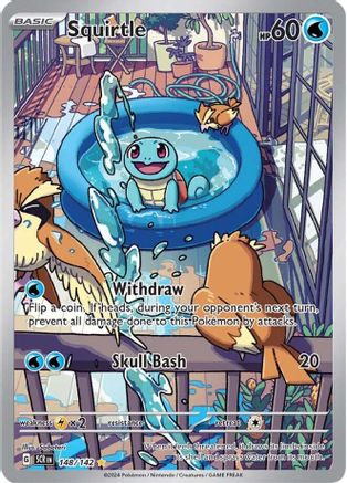 Squirtle 148 - Pokemon SV07 Stellar Crown Holofoil