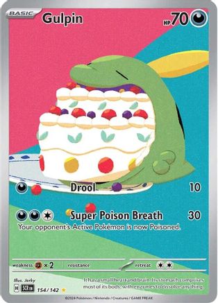 Gulpin 154 - Pokemon SV07 Stellar Crown Holofoil