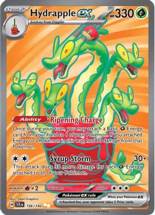 Hydrapple ex 156 - Pokemon SV07 Stellar Crown Holofoil