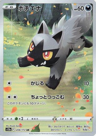 JAPANESE Poochyena - 208/172 (208/172) - S12a VSTAR Universe Holofoil