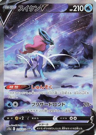 JAPANESE Suicune V - 215/172 (215/172) - S12a VSTAR Universe Holofoil