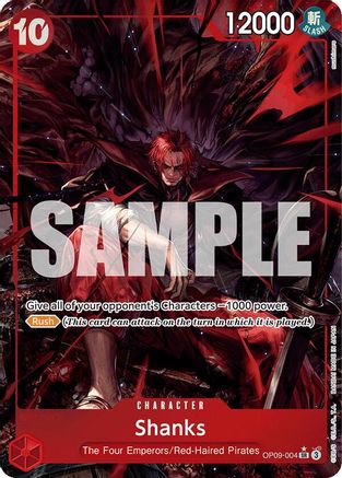 Shanks (004) (Alternate Art) (OP09-004) - Emperors in the New World - One Piece