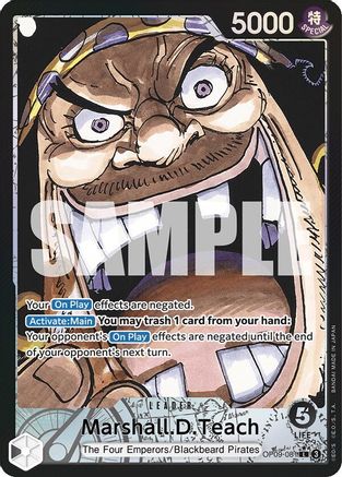 Marshall.D.Teach (081) (Parallel) (OP09-081) - Emperors in the New World - One Piece