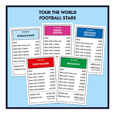 World Football Stars Monopoly