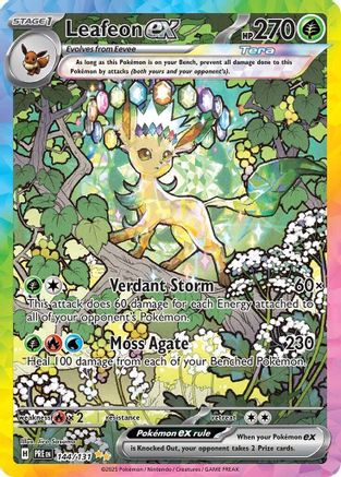 Leafeon ex - 144/131 144 - SV Prismatic Evolutions Pokemon