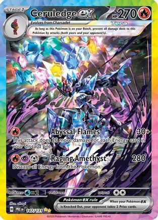 Ceruledge ex 147 - SV Prismatic Evolutions Pokemon