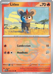 Litleo (Master Ball Pattern) 15 - SV Prismatic Evolutions Pokemon