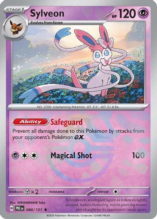 Sylveon (Master Ball Pattern) 40 - SV Prismatic Evolutions Pokemon