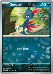 Sneasel (Master Ball Pattern) 61 - SV Prismatic Evolutions Pokemon