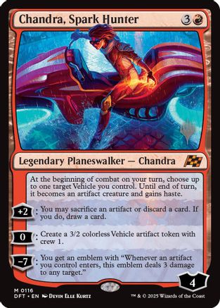 FOIL Chandra, Spark Hunter (PPDFT-116) - Promo Pack: Aetherdrift - Magic The Gathering