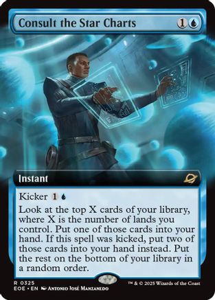 Consult the Star Charts (Extended Art) (EOE-325) - Edge of Eternities - Magic The Gathering