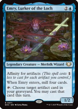Emry, Lurker of the Loch (EOC-071) - Commander: Edge of Eternities - Magic The Gathering