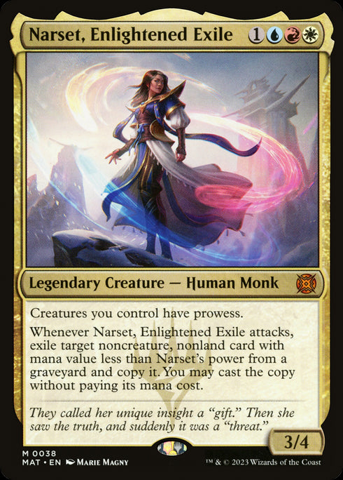 Narset, Enlightened Exile (MAT-038) - March of the Machine: The Aftermath - Magic The Gathering