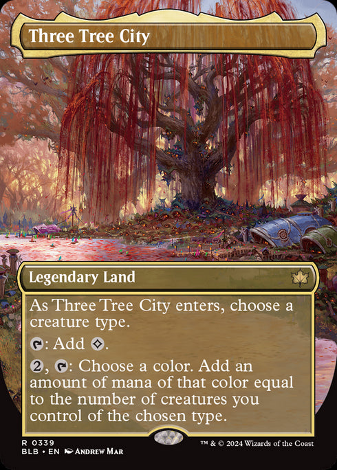 Three Tree City (BLB-339) - Bloomburrow (Borderless) - Magic The Gathering