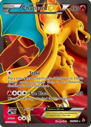 Charizard EX (100 Full Art) 100/106 - Flashfire Holofoil