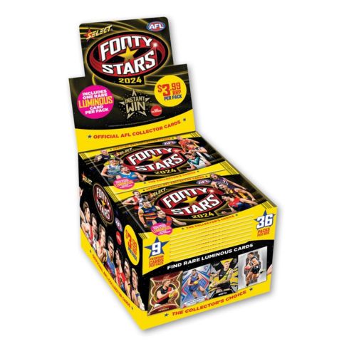AFL Football 2024 Select Footy Stars Trading Cards Booster Box (Display of 36)