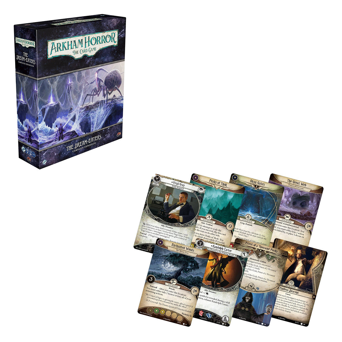 Fantasy Flight Games Arkham Horror The Card Game Dream-Eaters Campaign Expansion - Explore The Mystical Realms of Dreams! Cooperative LCG, Ages 14+, 1-4 Players, 1-2 Hour Playtime, Made