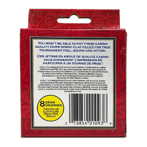 Bicycle 8 Gram Clay Poker Chips 50 Count