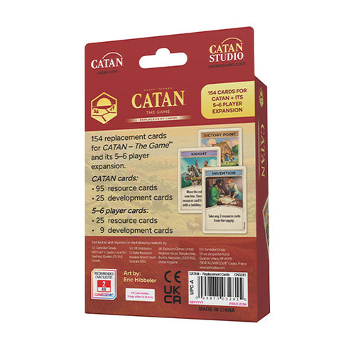 CATAN 6th Edition Base Game Replacement Cards