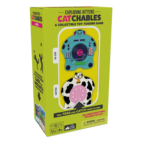 Catchables A Collectible Toy-Tossing Game - 2-Pack #2 (Cat-wearing-a-cat & Catcus)