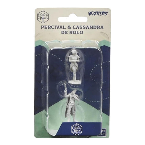 Critical Role Unpainted Miniatures Percival & Cassandra de Rolo