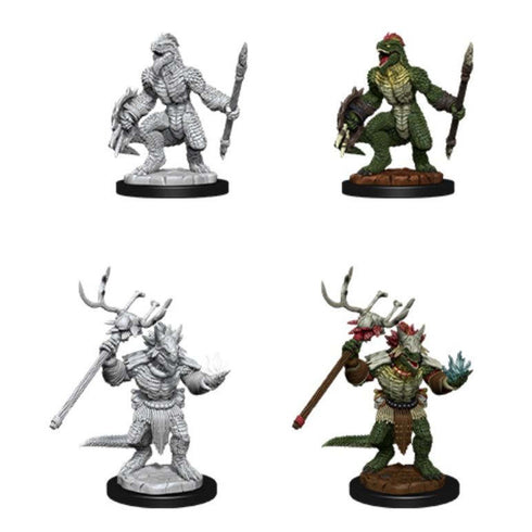 D&D Nolzurs Marvelous Unpainted Miniatures Lizardfolk & Lizardfolk Shaman