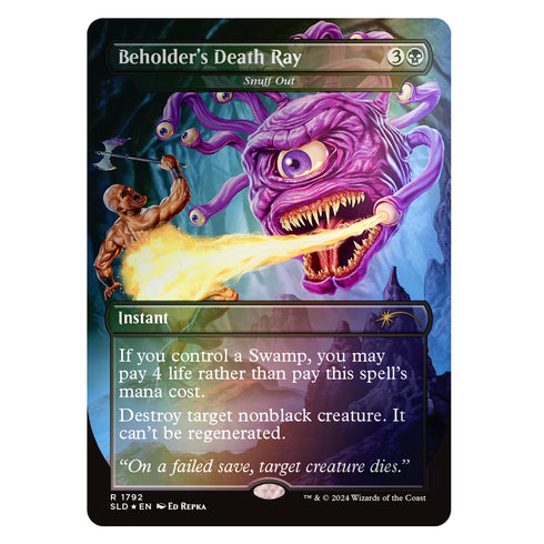 Magic Secret Lair x Dungeons & Dragons Death Is in the Eyes of the Beholder II Foil Edition