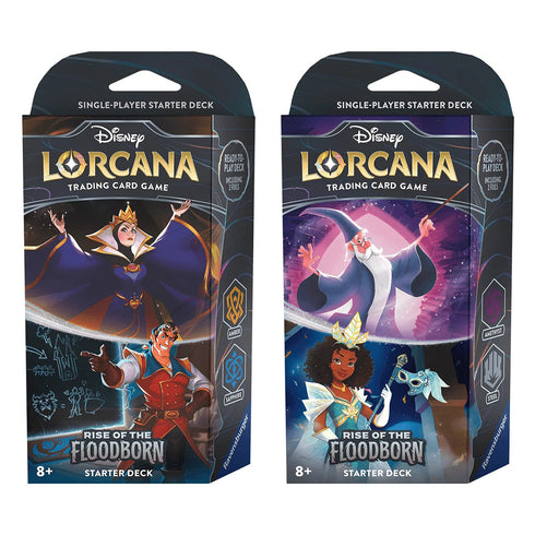 Disney Lorcana TCG Rise of the Floodborn Starter Decks (Pair)