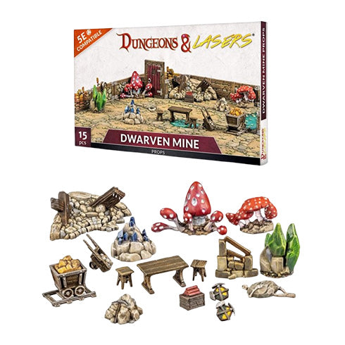 Dungeons & Lasers: Dwarven Mine Props