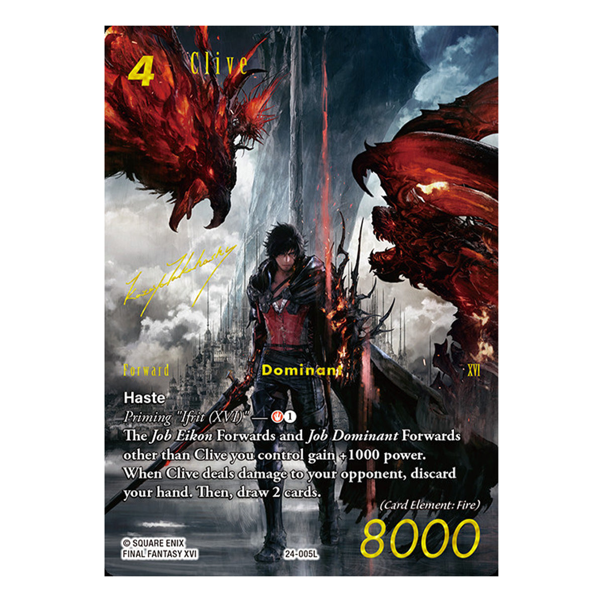 Final Fantasy TCG Opus 24 Hidden Legends Bahamut 24