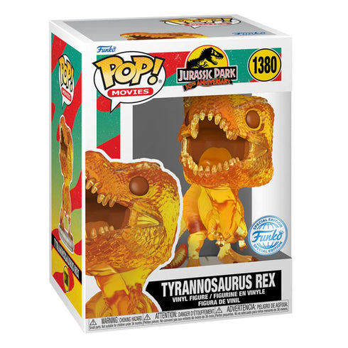 Jurassic Park - Tyrannosaurus Rex (Amber) Translucent Pop! Vinyl