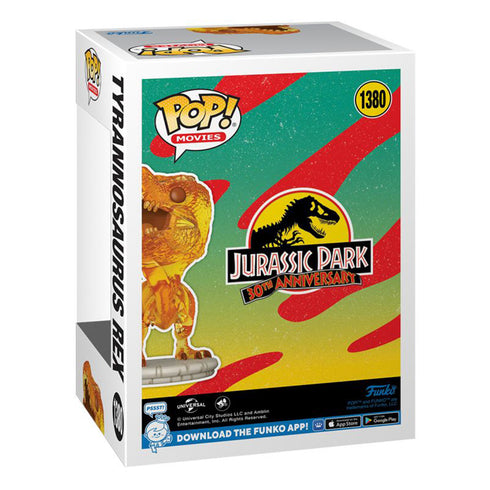 Jurassic Park - Tyrannosaurus Rex (Amber) Translucent Pop! Vinyl